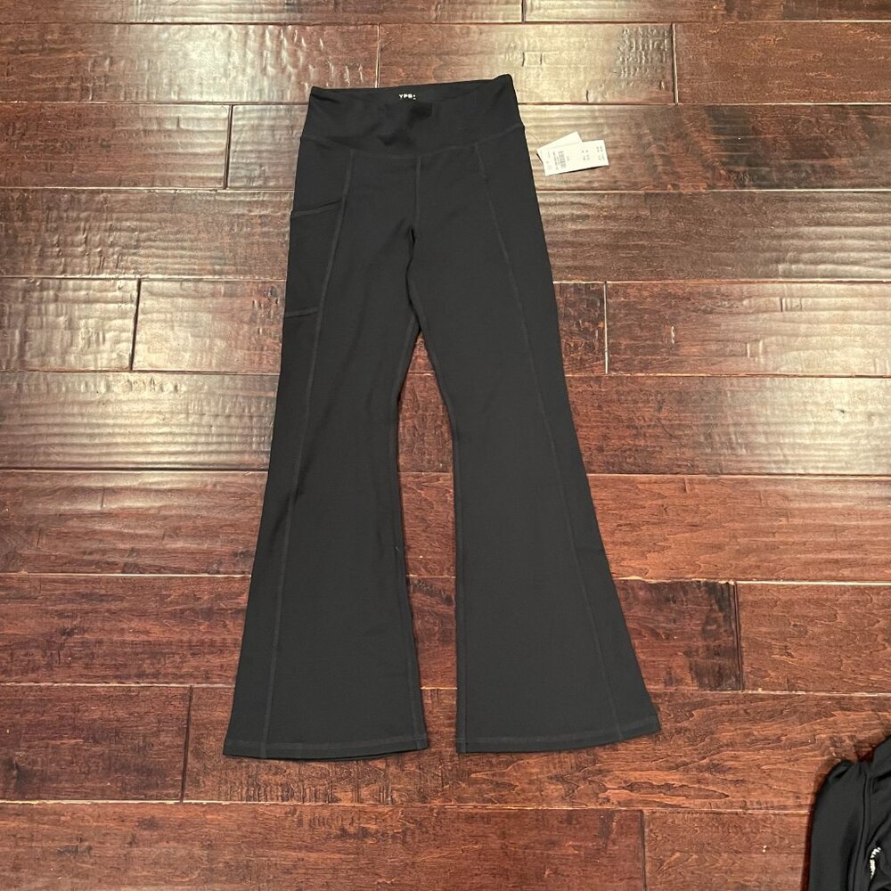 Abercombie Kids Girls' YPB Flare Leggings - Big Kid Size 9/10, Black, NWT - Picture 3 of 8